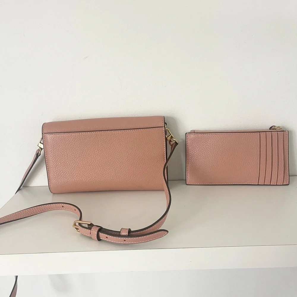 Tory Burch Pink Crossbody and Wallet